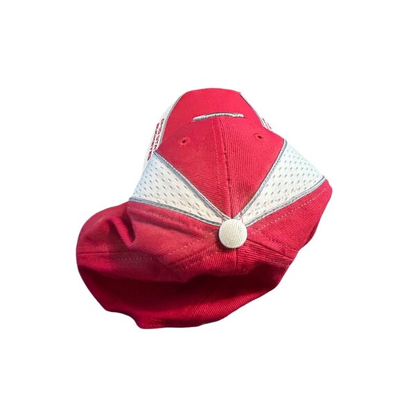 Ohio State Buckeyes 47 Brand Red & White Mesh Baseball Cap Adjustable Vintage St - Picture 3 of 5